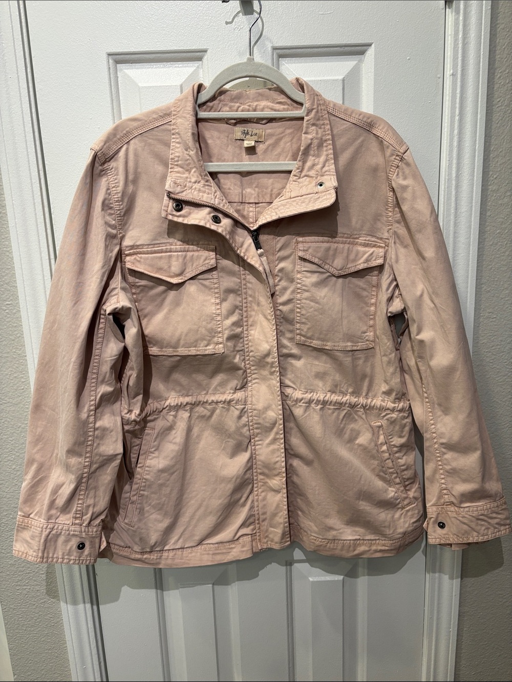 Style & Co. Dusty Blush Pink Utility Jacket
